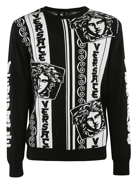 versus versace crewneck|Versace jumper men's sale.